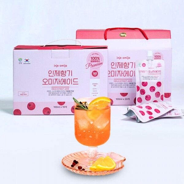 합성첨가물 무첨가 인제향기 프리미엄 오미자 에이드 주스 선물세트 모음 100ml 10개입/20개입