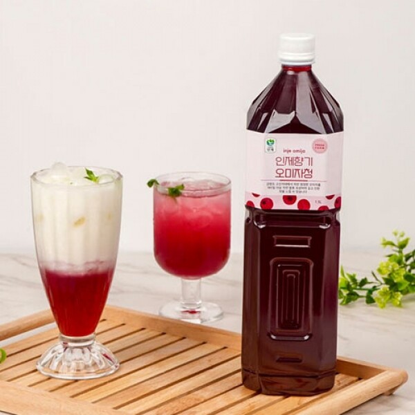 인제향기 생 오미자청 엑기스 원액 1.5L 선물 선택 물 한방울 넣지않은 100% 오미자 발효 진액 전통방식 자연숙성